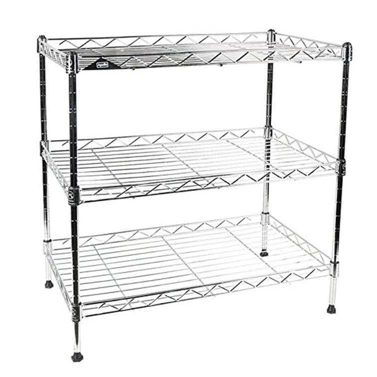 Apollo Hardware 20" H x 20" W x 12" D 3Tier Wire Shelving Unit with